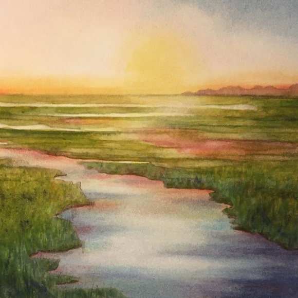 SUNRISE OVER THE MARSH Giclee print on premium paper - Picture 4 of 6